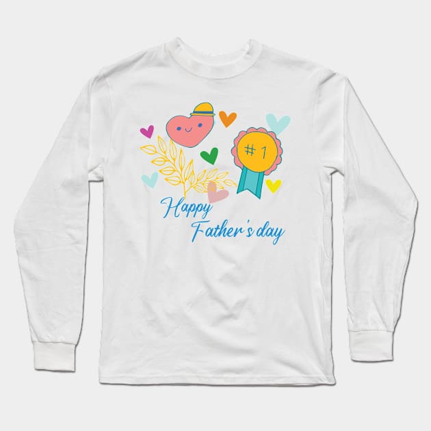 Fathers Day Long Sleeve T-Shirt by smkworld